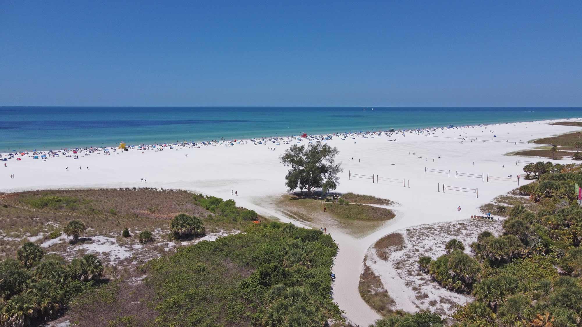 Aerial Photo of Siesta Key Public Beach