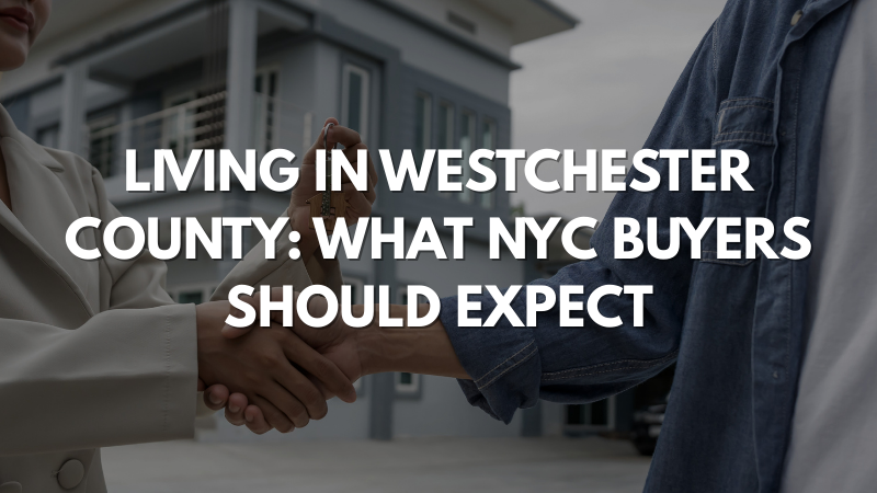 Westchester County suburban neighborhood near New York City