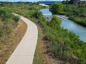 Mission, TX nature park with desert vegetation and bike/hike trails.