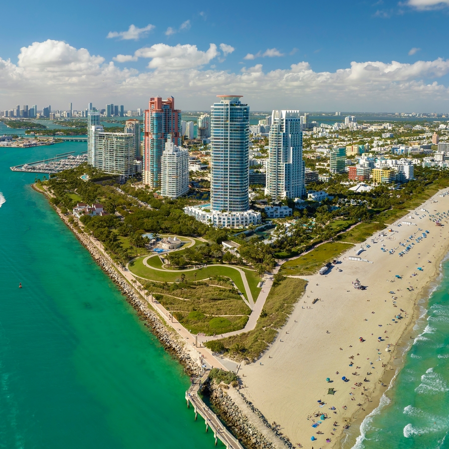 Travel,Destination,And,Tourism,Infrastructure,In,Southern,Usa.,South,Beach