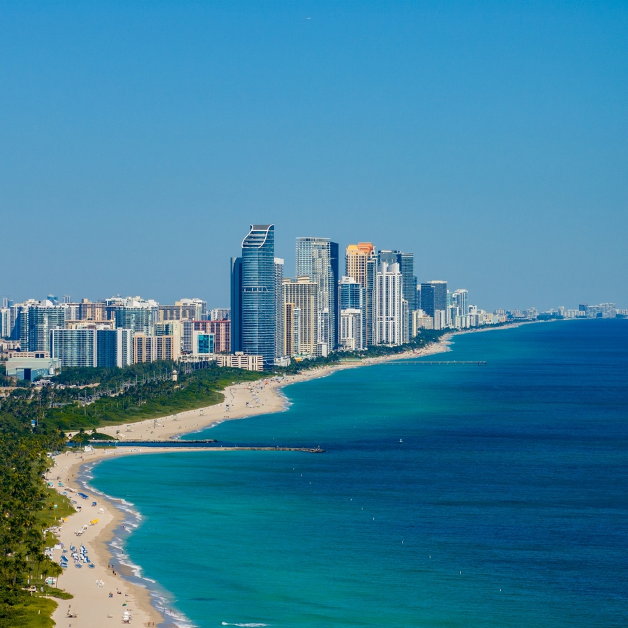 Aerial,Photo,Miami,Beach,Inlet,Between,Haulover,And,Bal,Harbour