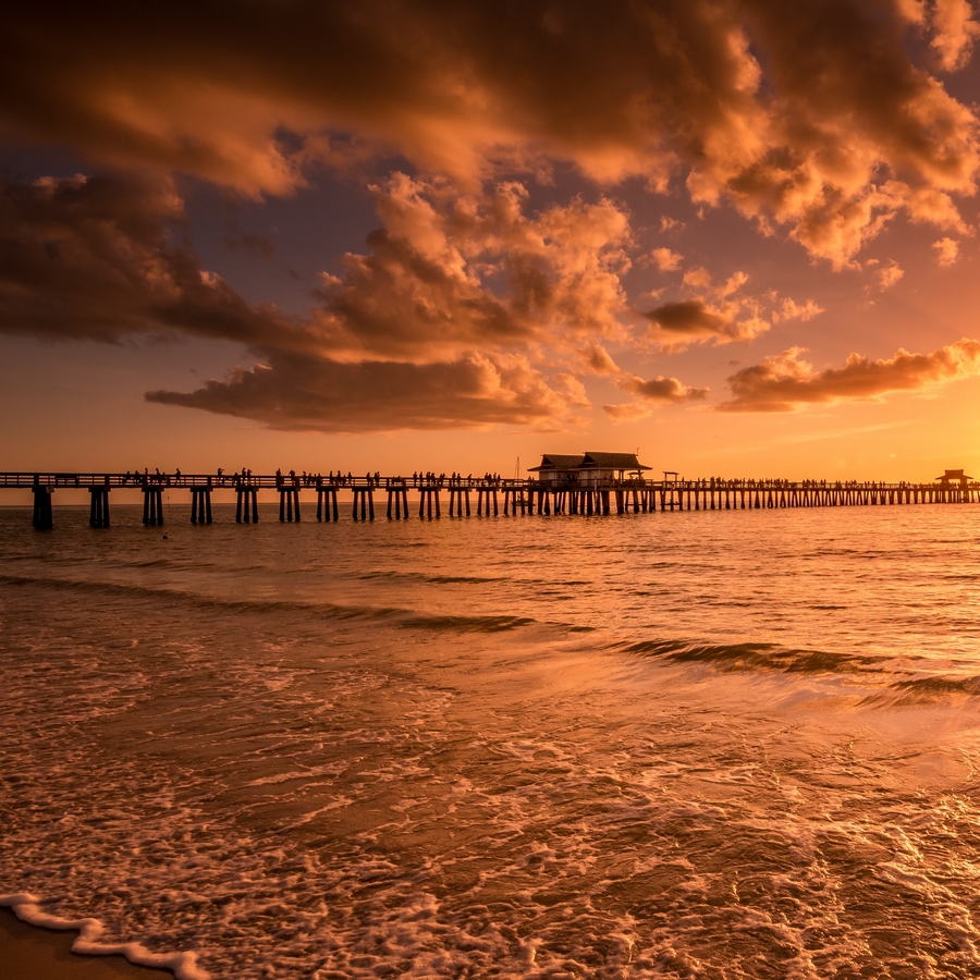 Sunset,At,Fort,Myers,Beach
