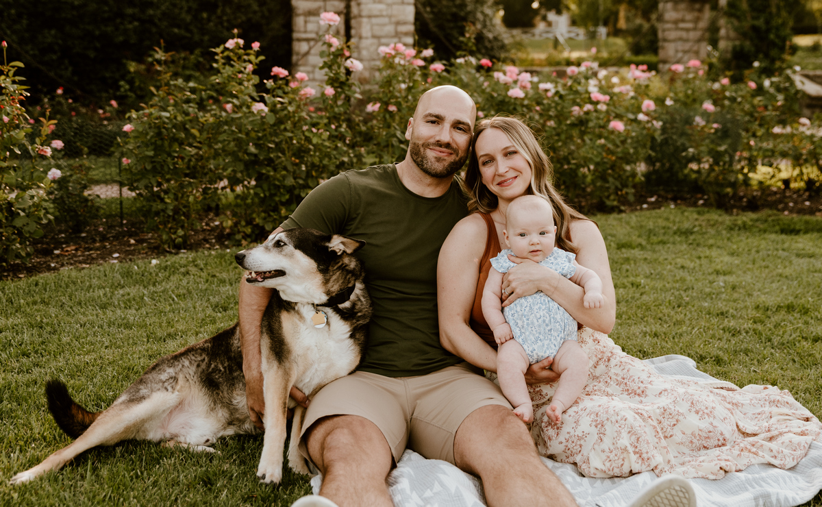 Kennan Teston with family medium size