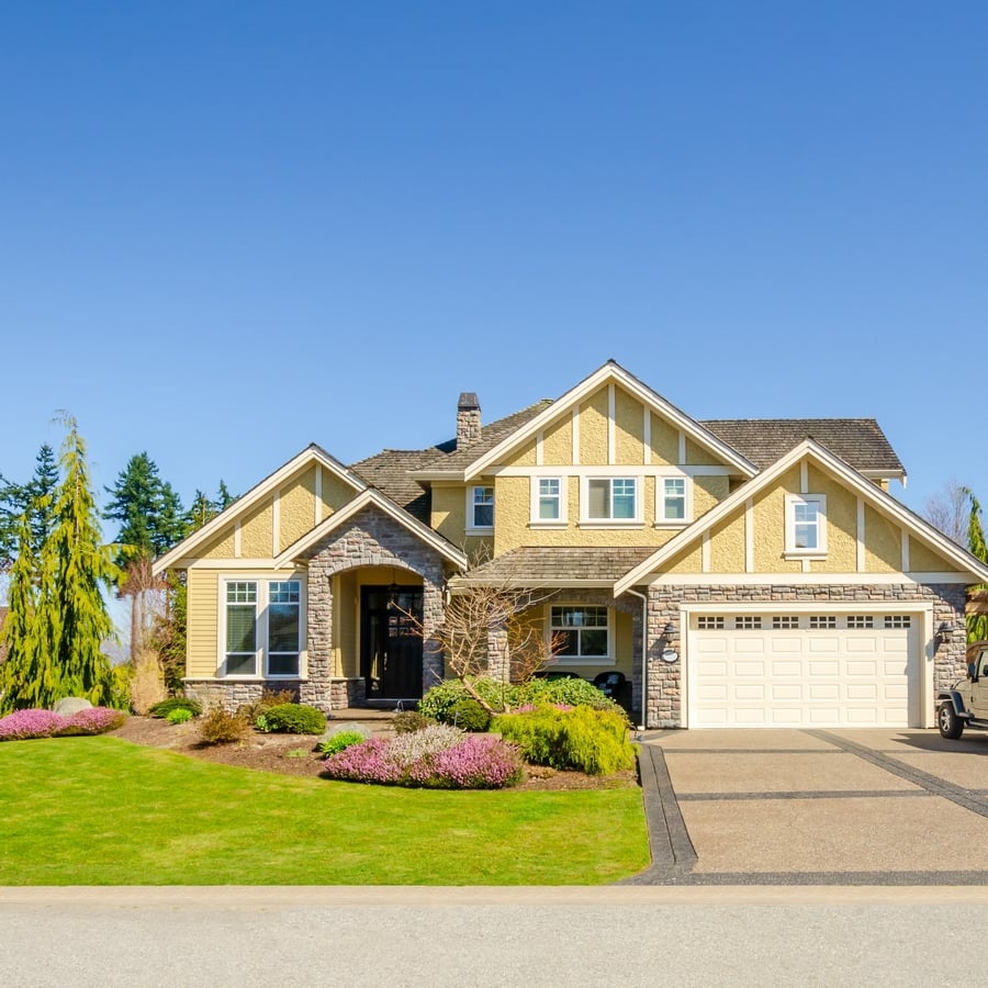 Luxury,House,At,Sunny,Day,In,Vancouver,,Canada.