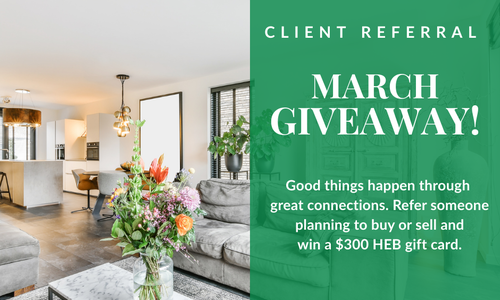 March 2026 Client Referral Giveaway | PROP Realty