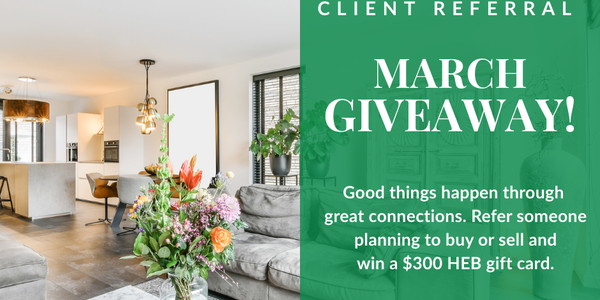 March 2026 Client Referral Giveaway | PROP Realty