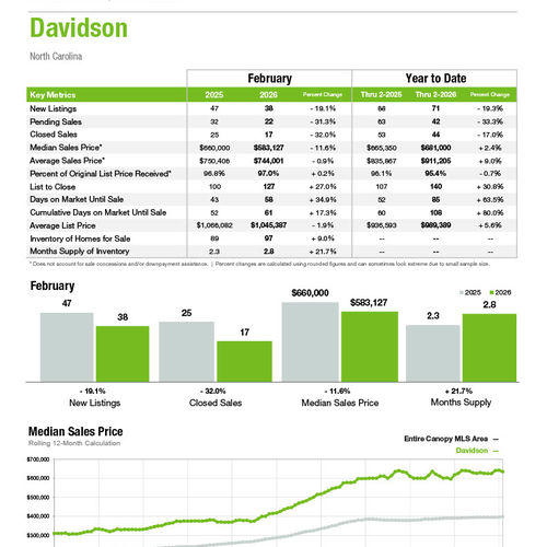 Davidson Market Statistics