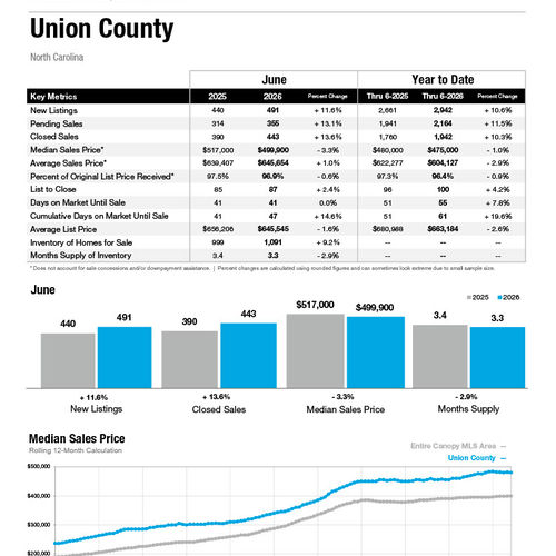 Union County Market Statistics