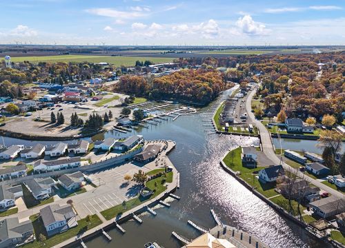 Caseville downtown drone 1