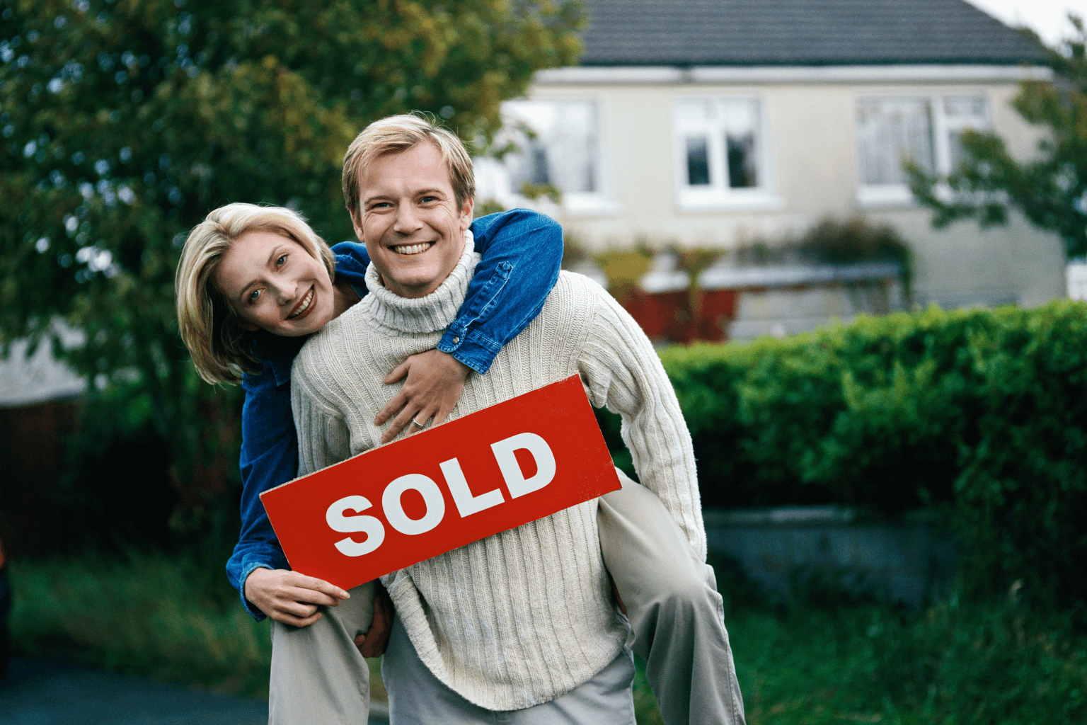 Young couple buying their first home in Clayton