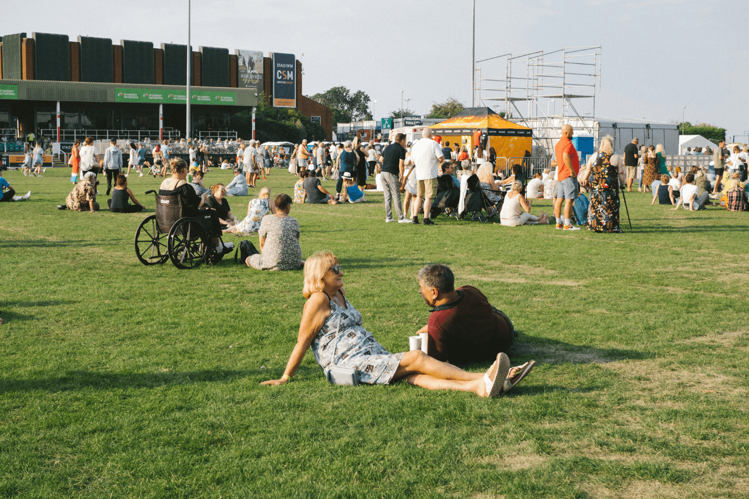 Wheelchair accessible at an outdoor community event in Concord California