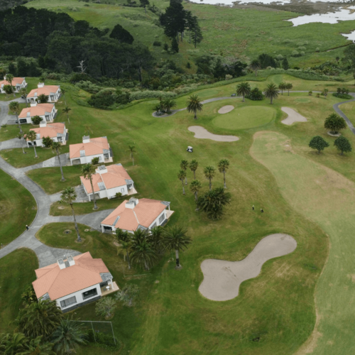 Drone View: Golf Course Properties in Dublin