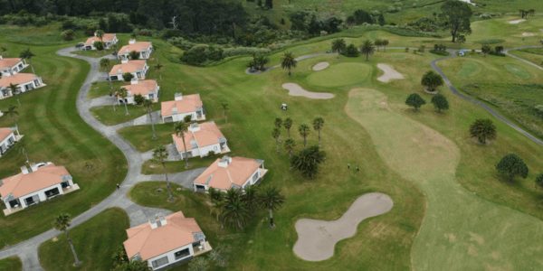 Drone View: Golf Course Properties in Dublin
