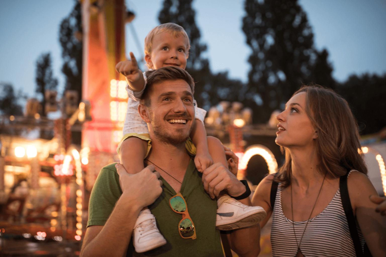 Family enjoying outdoor activities at a community event in Dublin California