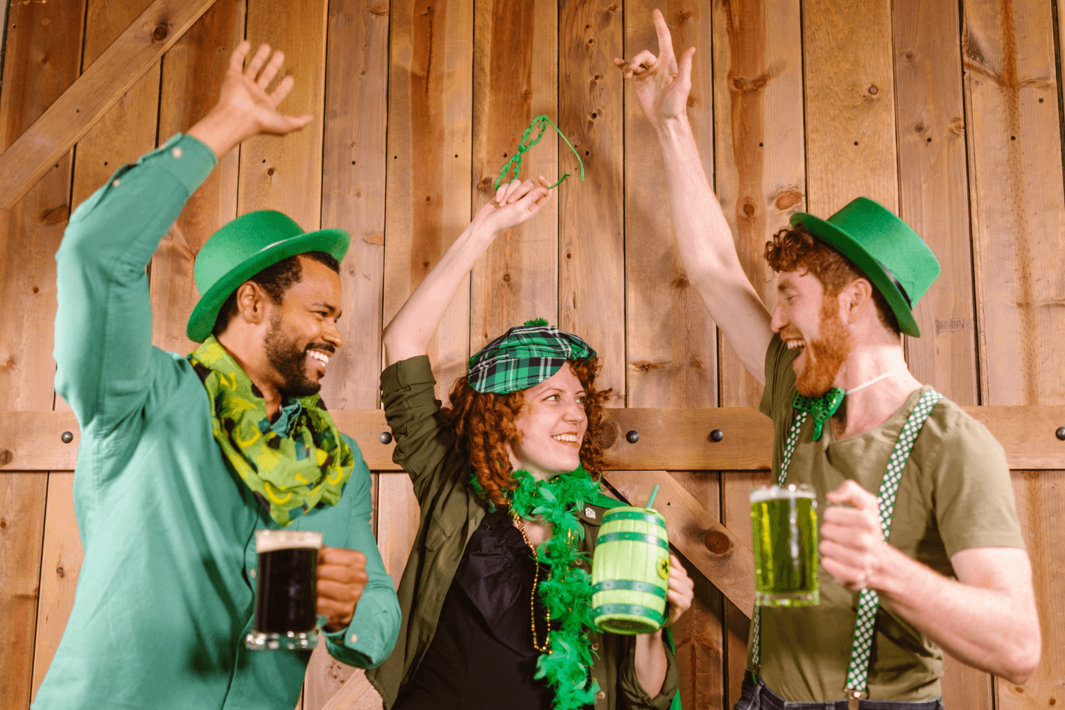 People celebrating St. Patrick's Day in Dublin California