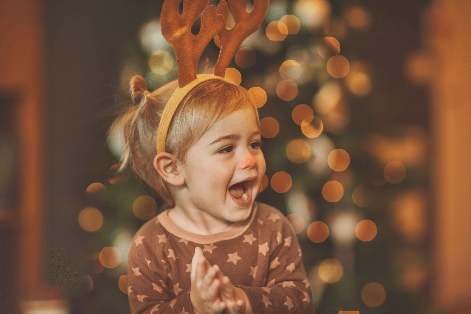 A child having fun at a winter event in Moraga.