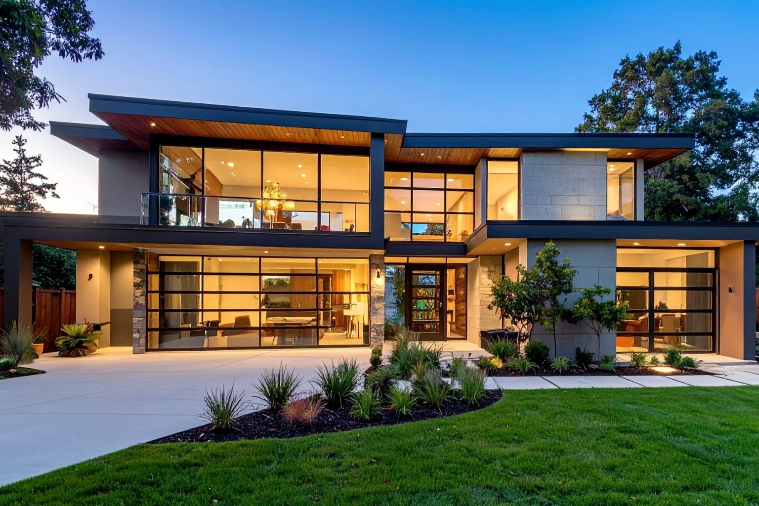 Modern eco-friendly smart home