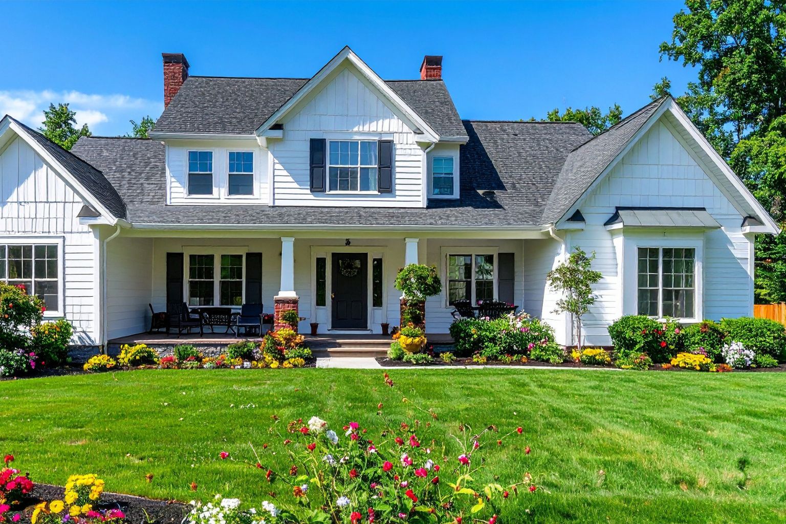 Ideal time to sell in Danville: Springtime home with blooming flowers