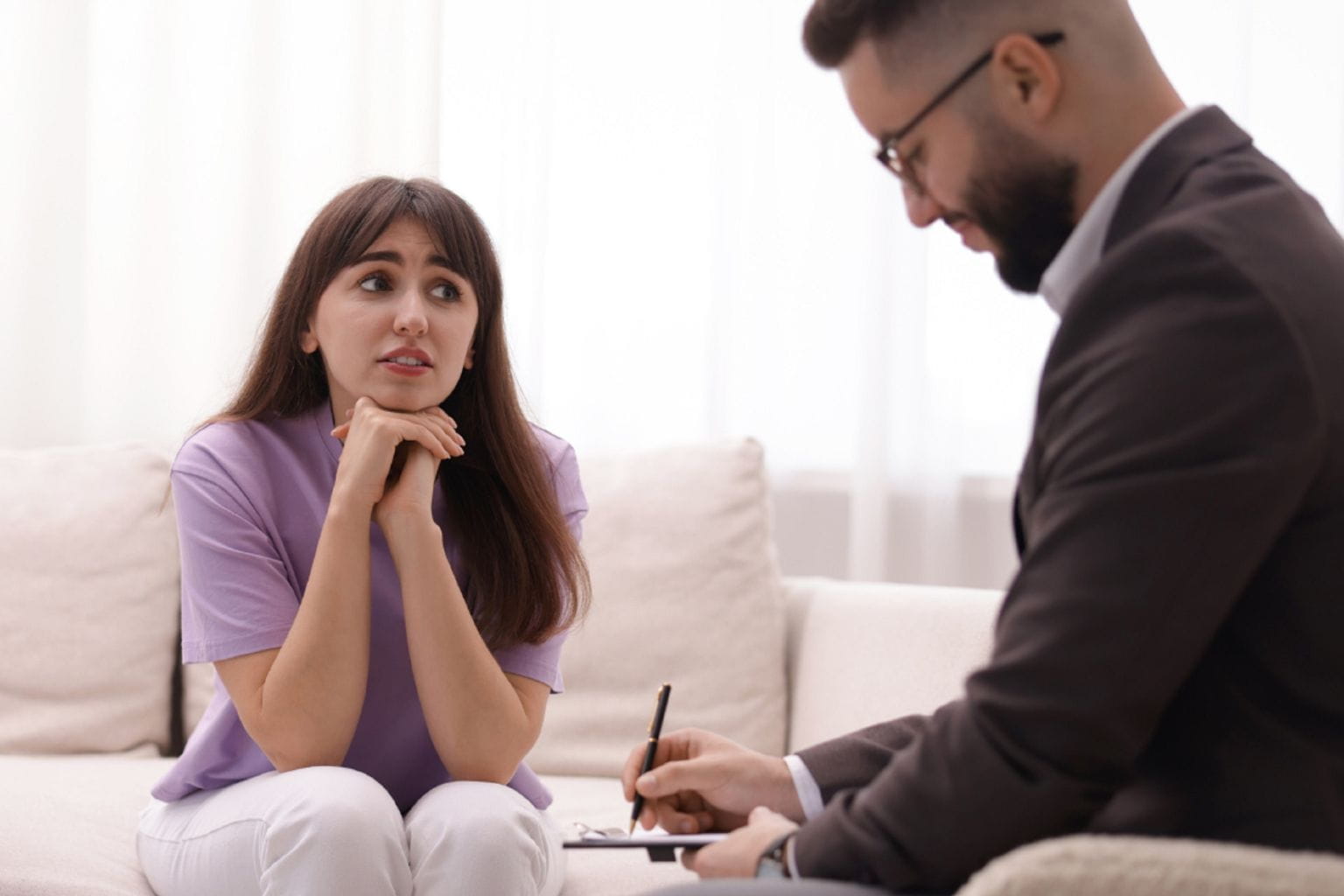 Home Seller Mistakes in San Ramon stressed homeowner talking to real estate agent