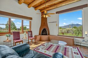 1417 Santa Cruz Road Taos NM Kiva Fireplace