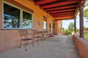 1417 Santa Cruz Road Taos NM Covered Porch Seating