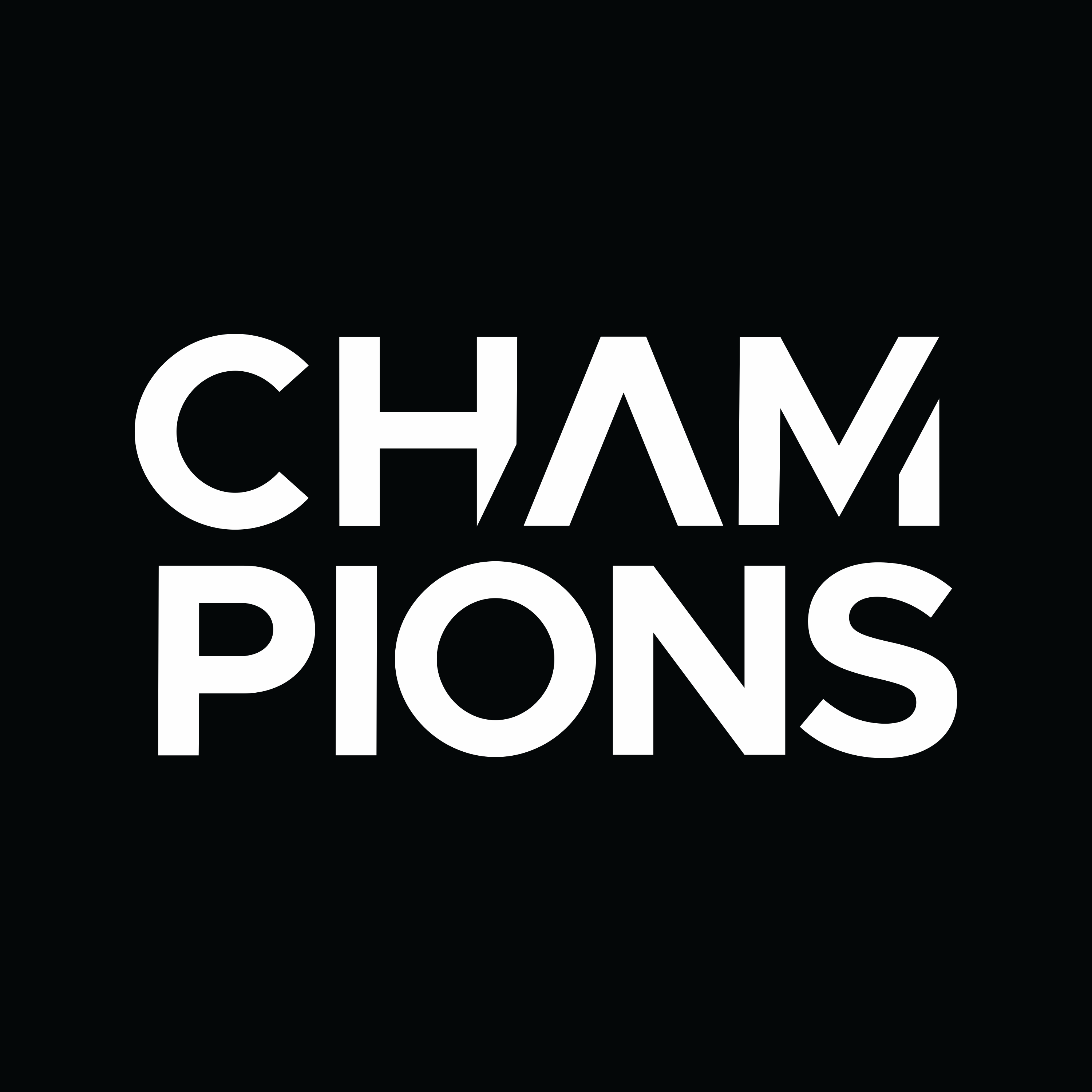 Champions logo on dark gray RGB
