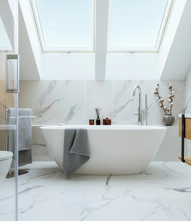 Piper Creek Realty home selling services in Rockwall Texas showcasing elegant bathroom to complement selling strategy