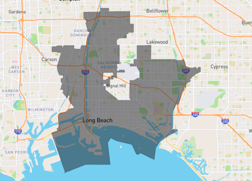 long beach, The Whipple Group area of interest