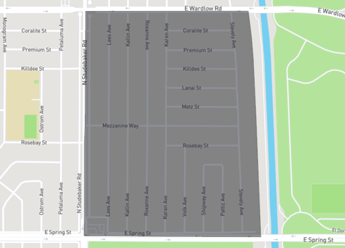 the ranchos, The Whipple Group area of interest