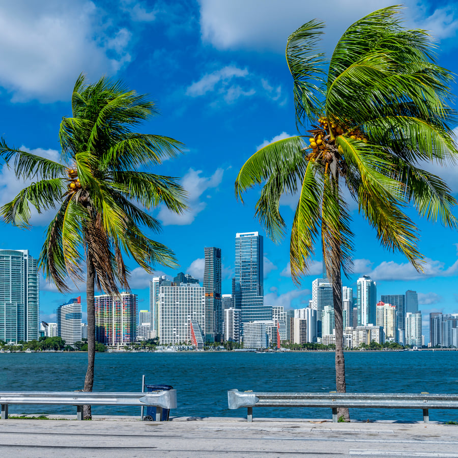 Highrise,Buildings,In,Brickell,,Miami.