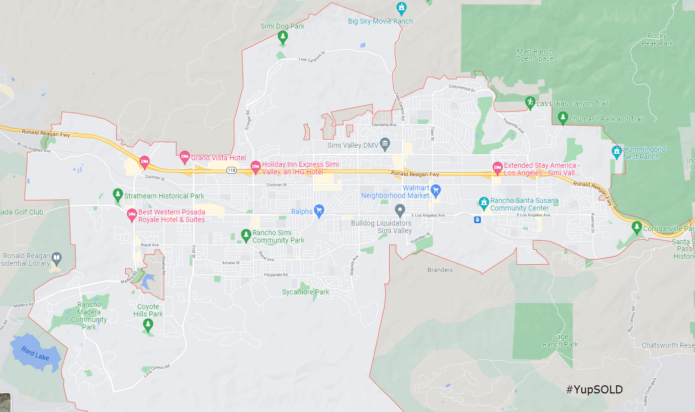 Map of Simi Valley CA - Ross Realty Group