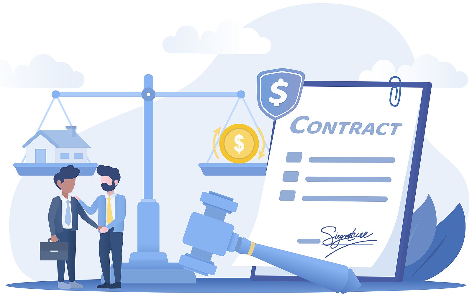 Real Estate Contract Concept. Handshake Of Businessmen Making De