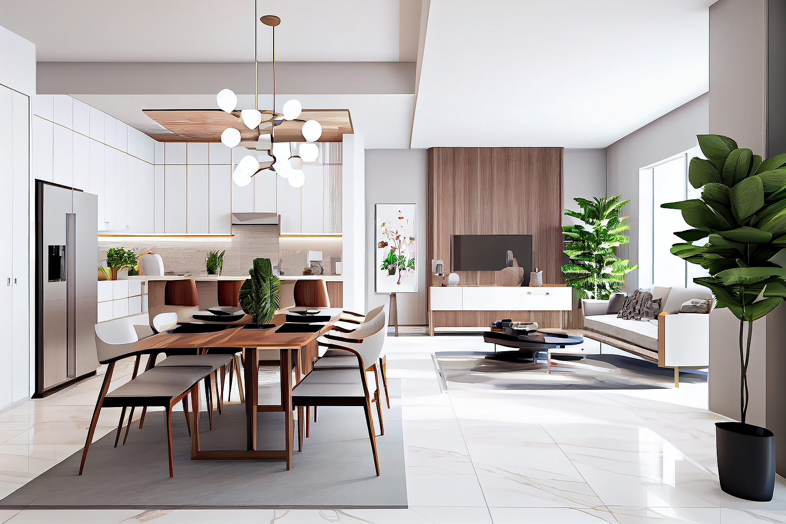Stylish Modern Interior Idea For Home Design, Beautiful Luxuriou