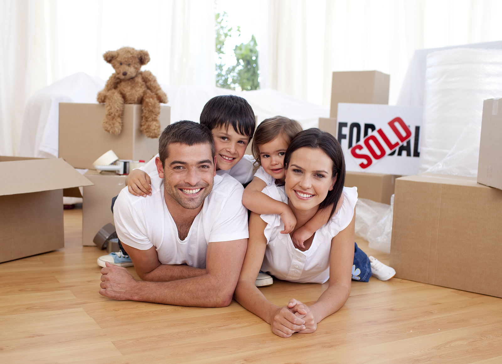 Happy Family After Buying New House