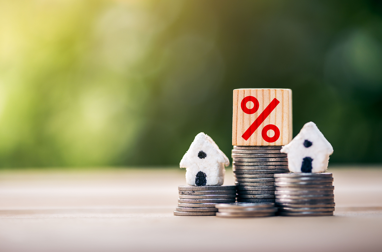 Mortgage Rates Business Concept Of Investment Housing Real Estat