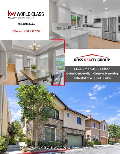 5637 Como Circle Woodland Hills, CA 91367 - 8.5 x 11 (front)