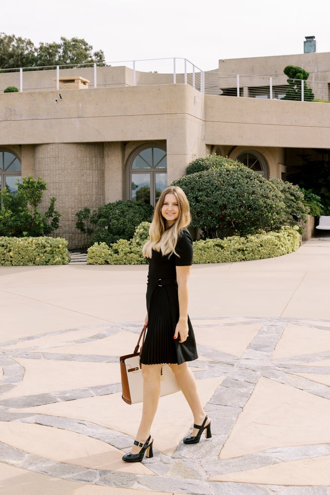 Inese Hanlon Realtor black dress