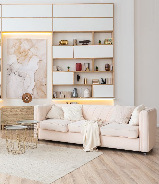 interior design beige studio apartment(2)