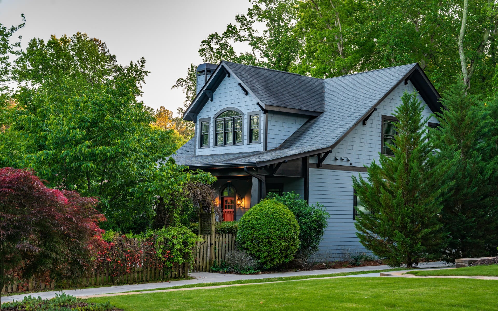 House in Wooded Area