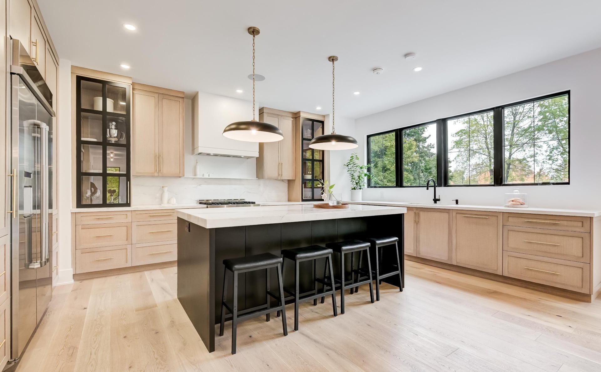 luxury kitchen and dining room. Modern, trendy, exclusive, and amazing design