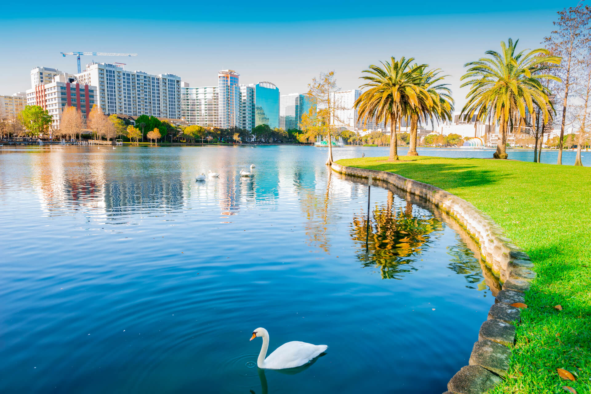 Lake Eola Park, Orlando, Florida, USA