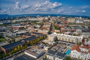 Aerial,View,Of,Downtown,Chattanooga