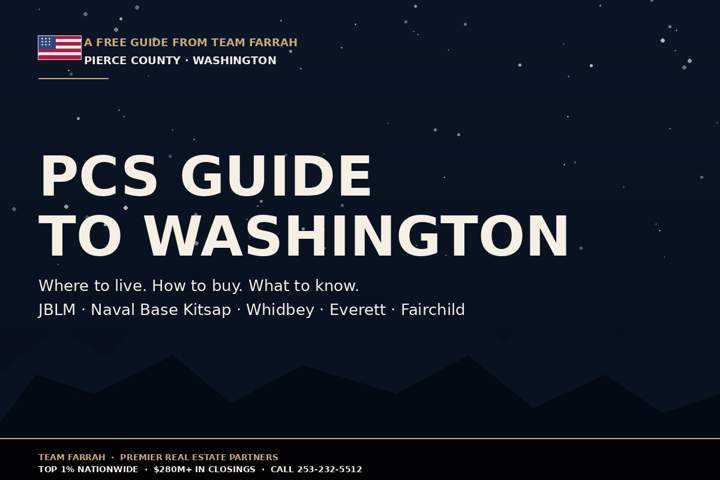 PCS Guide to Washington - Team Farrah real estate guide for military families