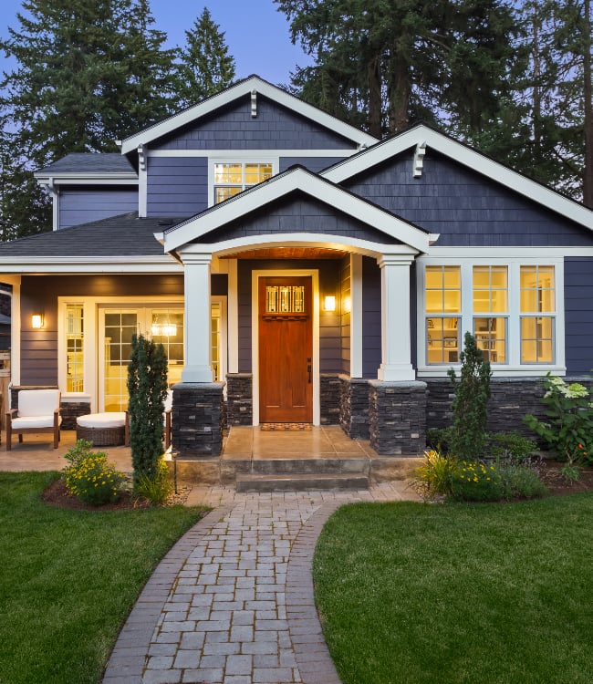 Luxury Home Exterior at Night(1)