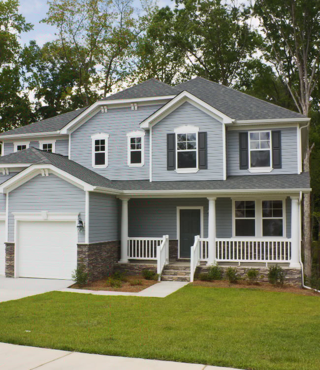 arge, upscale, two story gray home(1)