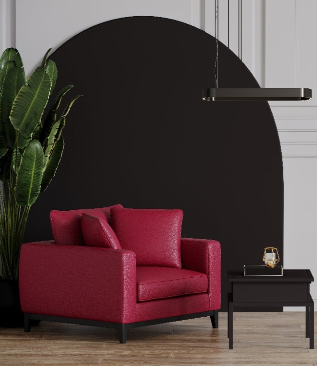 Viva magenta, red, black room.(1)