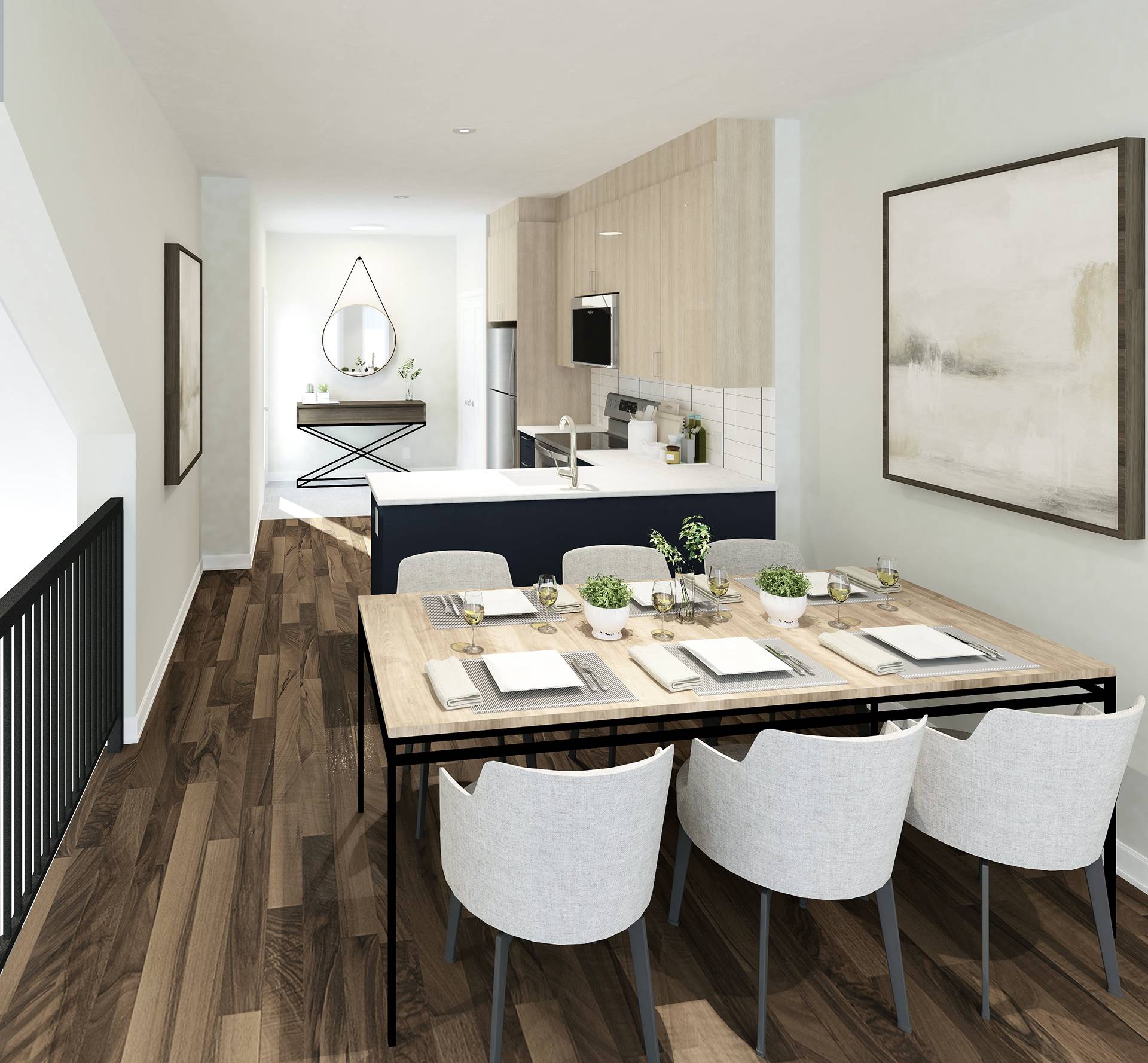 1158 Old Second Line_Render - Kitchen + Dining + Entry -Compressed copy 1