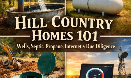 Hill Country Homes 101: Wells, Septic, Propane, Internet &hellip;