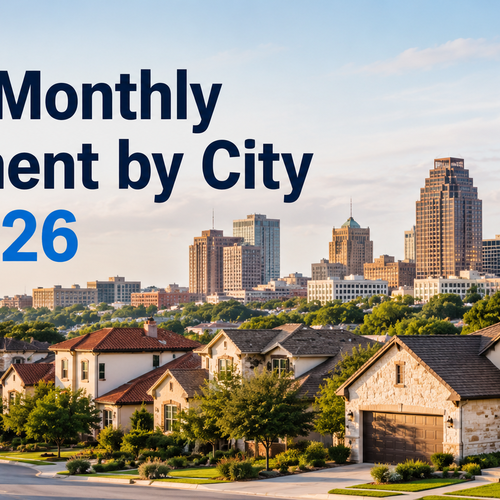 Real Monthly Payment by City in 2026: San Antonio-Area Communities Compared