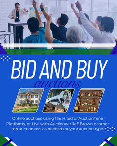 Blue and Green Auction Picture